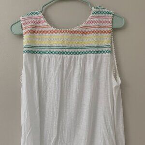 NWT Loft Sz L White Tank